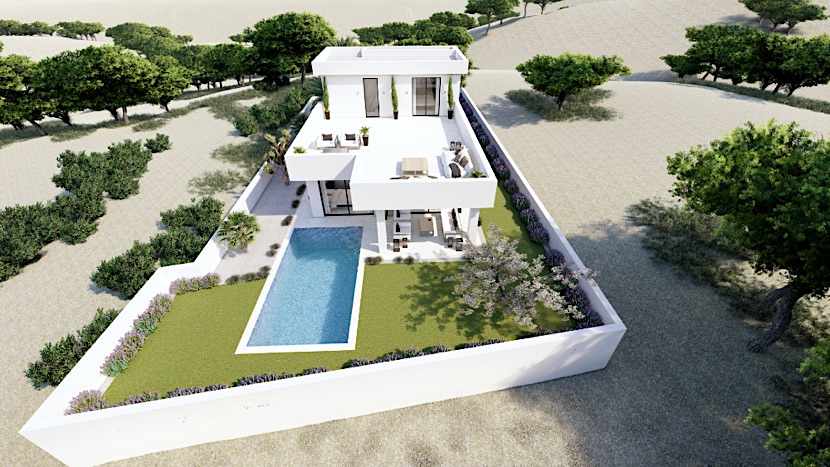 New Villa with fantastic views of the Alicante Skyline -Busot