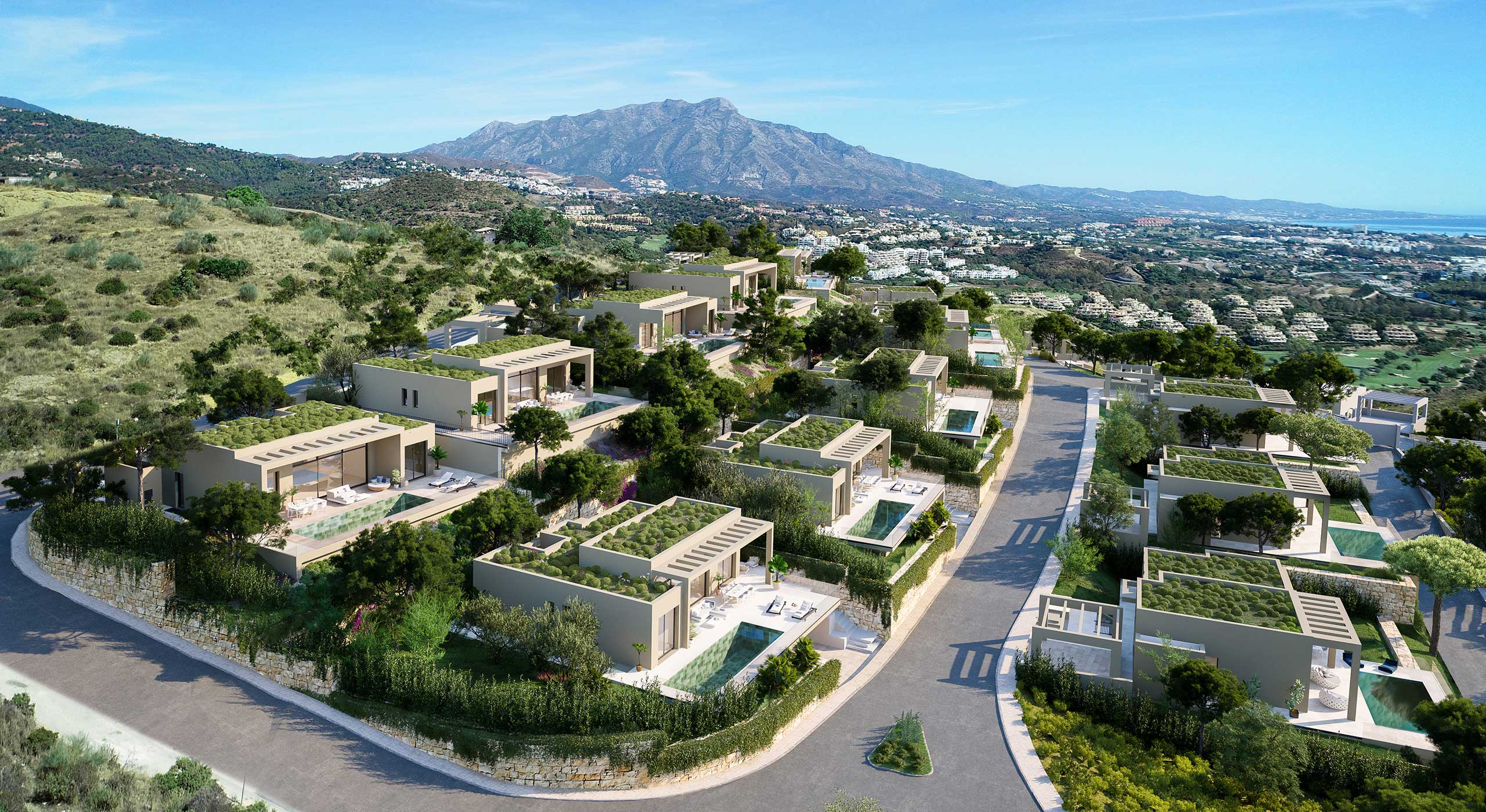 Villas with panoramic sea views – Benahavis (Between Estepona & Marbella)