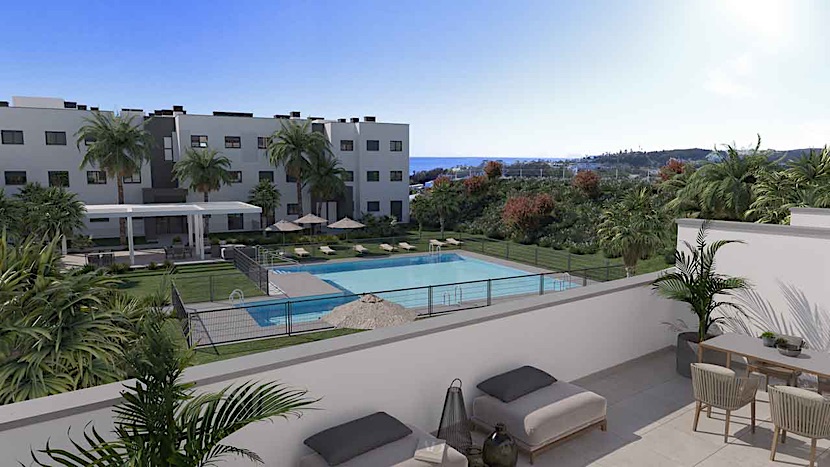 New 2 & 3 Bedroom Apartments with Sea Views – Estepona